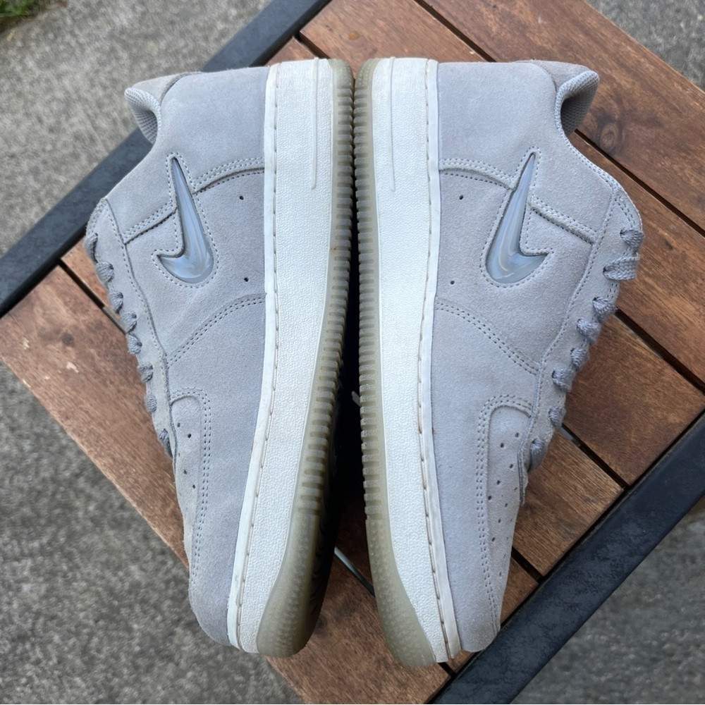Nike Air Force 1 Low Retro Light Smoke Grey White DV0785-003 Men's AF1 Sz 8 EUC - Picture 6 of 11